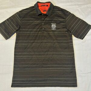 Tiger Woods Collection Golf‎ Polo Nike Preppy Shirt Mens Size Medium Striped